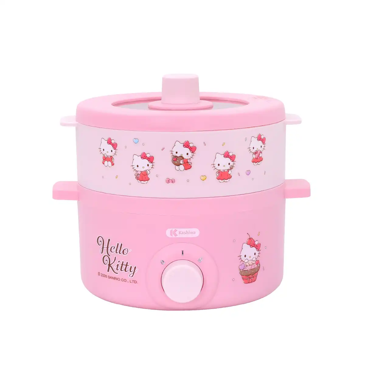 หม้อสุกี้ พร้อมซึ้งนึ่ง HELLO KITTY | รุ่น KW-109