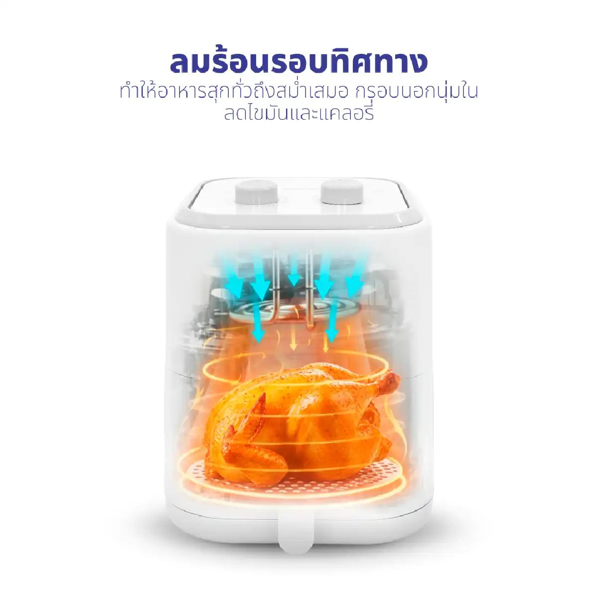 หม้อทอดไร้น้ำมัน ขนาด 5.5 ลิตร | รุ่น KW-824B - Image 18