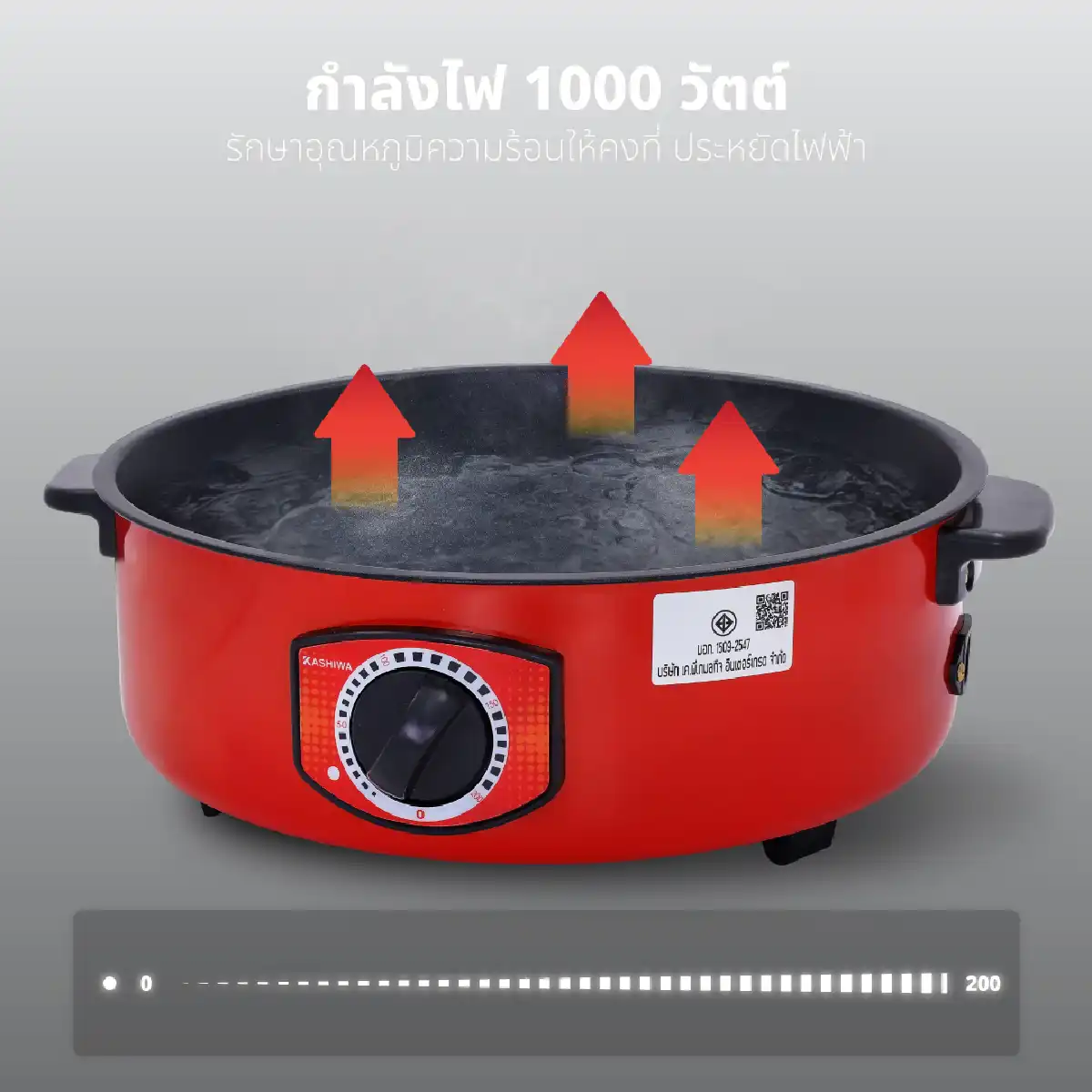 หม้อไฟฟ้า อเนกประสงค์ ขนาด 3 ลิตร | รุ่น KW-415 - Image 13