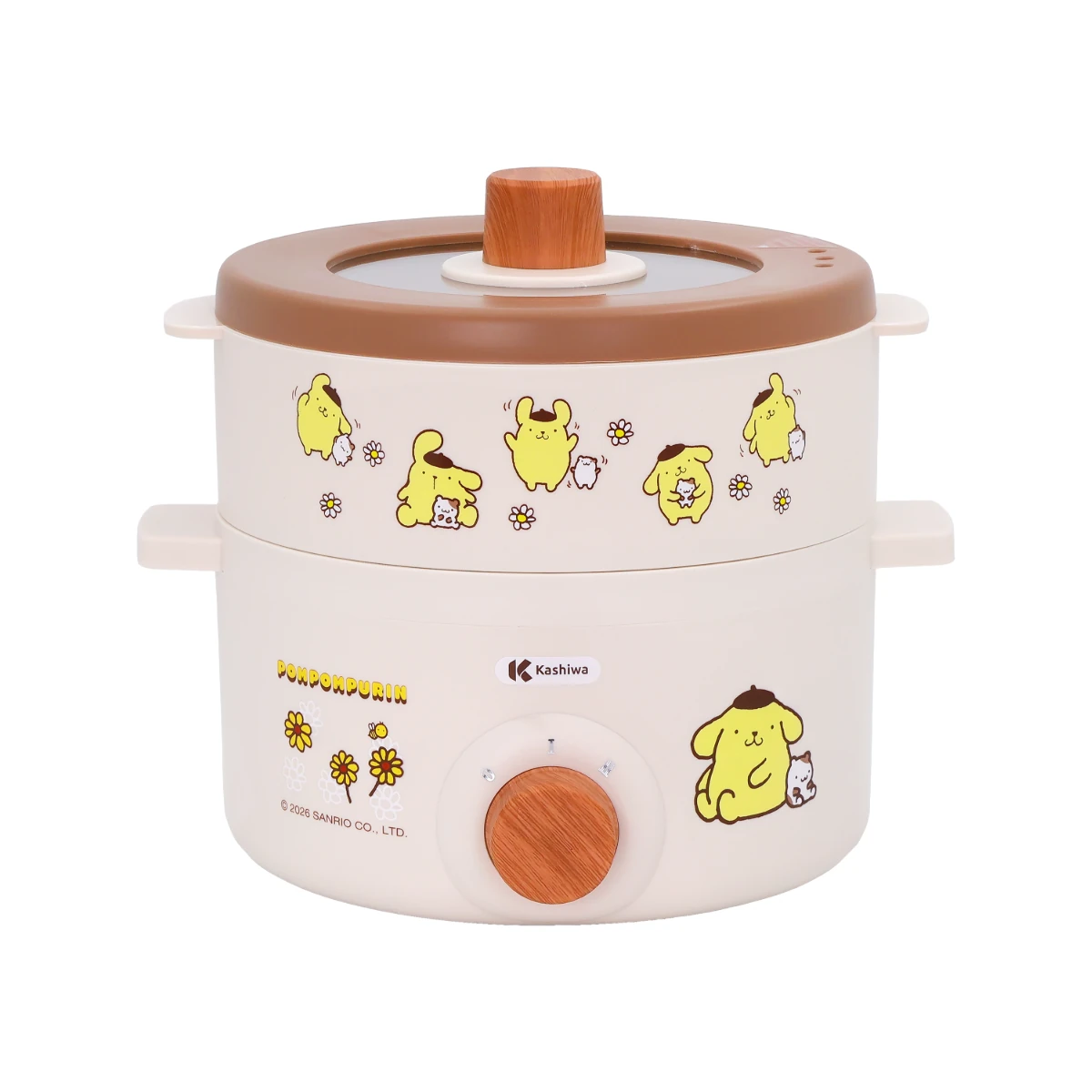 หม้อต้มอเนกประสงค์ พร้อมซึ่งนึ่ง Pompompurin | รุ่น KW-141