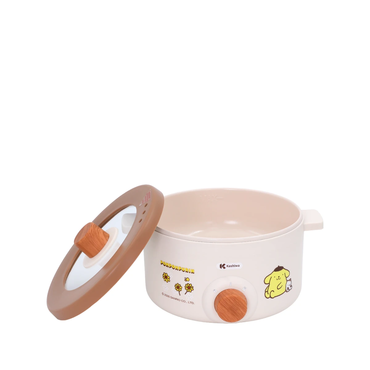 หม้อต้มอเนกประสงค์ พร้อมซึ่งนึ่ง Pompompurin | รุ่น KW-141 - Image 3