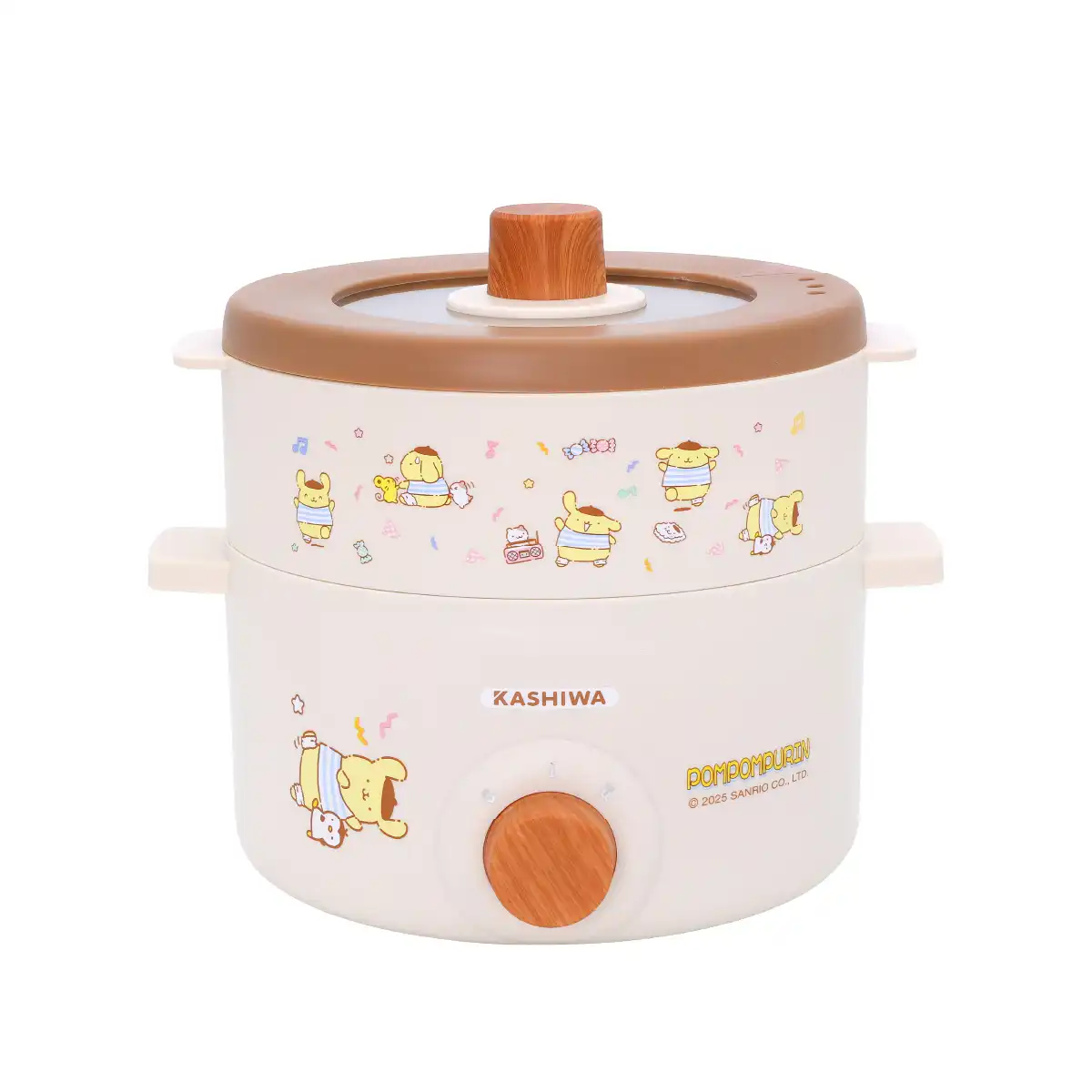 หม้อต้มอเนกประสงค์ พร้อมซึ่งนึ่ง Pompompurin | รุ่น KW-141