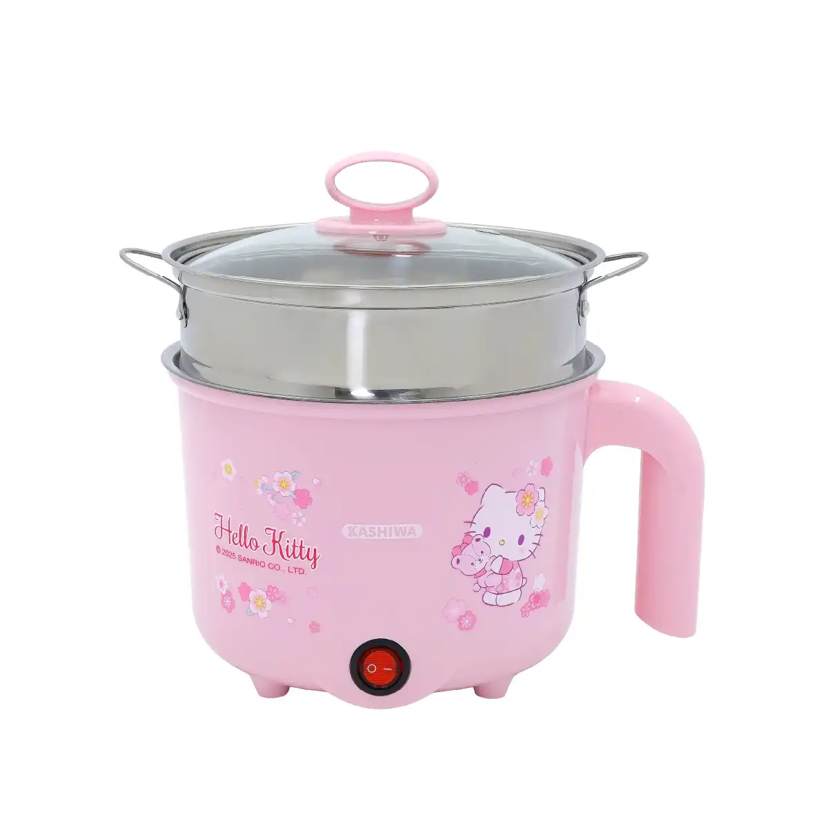 หม้อต้มอเนกประสงค์ พร้อมซึ่งนึ่ง Hello Kitty | รุ่น KW-133