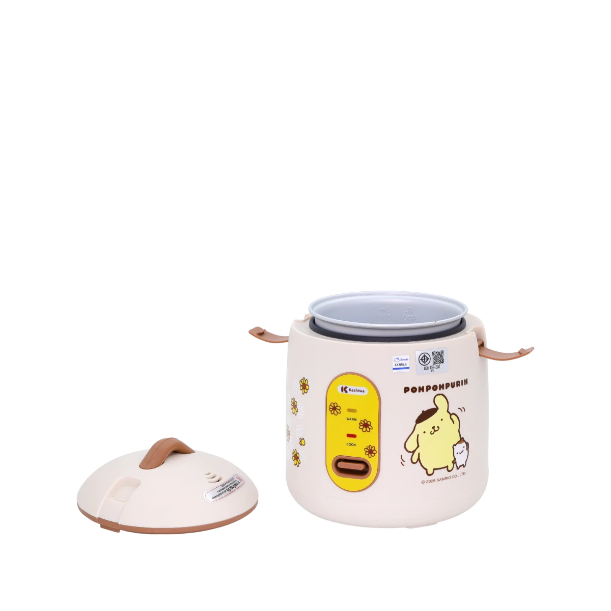 หม้อหุงข้าวมินิ Pompompurin หม้อหุงข้าวไฟฟ้า 0.6 ลิตร | รุ่น RC-069 - Image 3