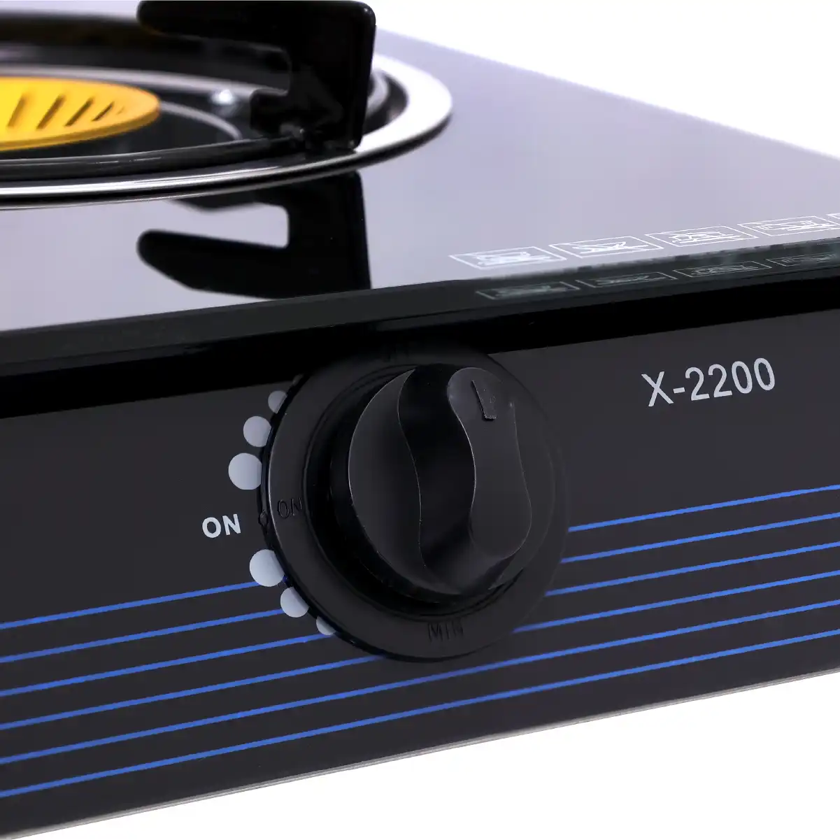เตาแก๊ส หน้ากระจก หัวเปลวคู่ | รุ่น X-2200 - Image 5