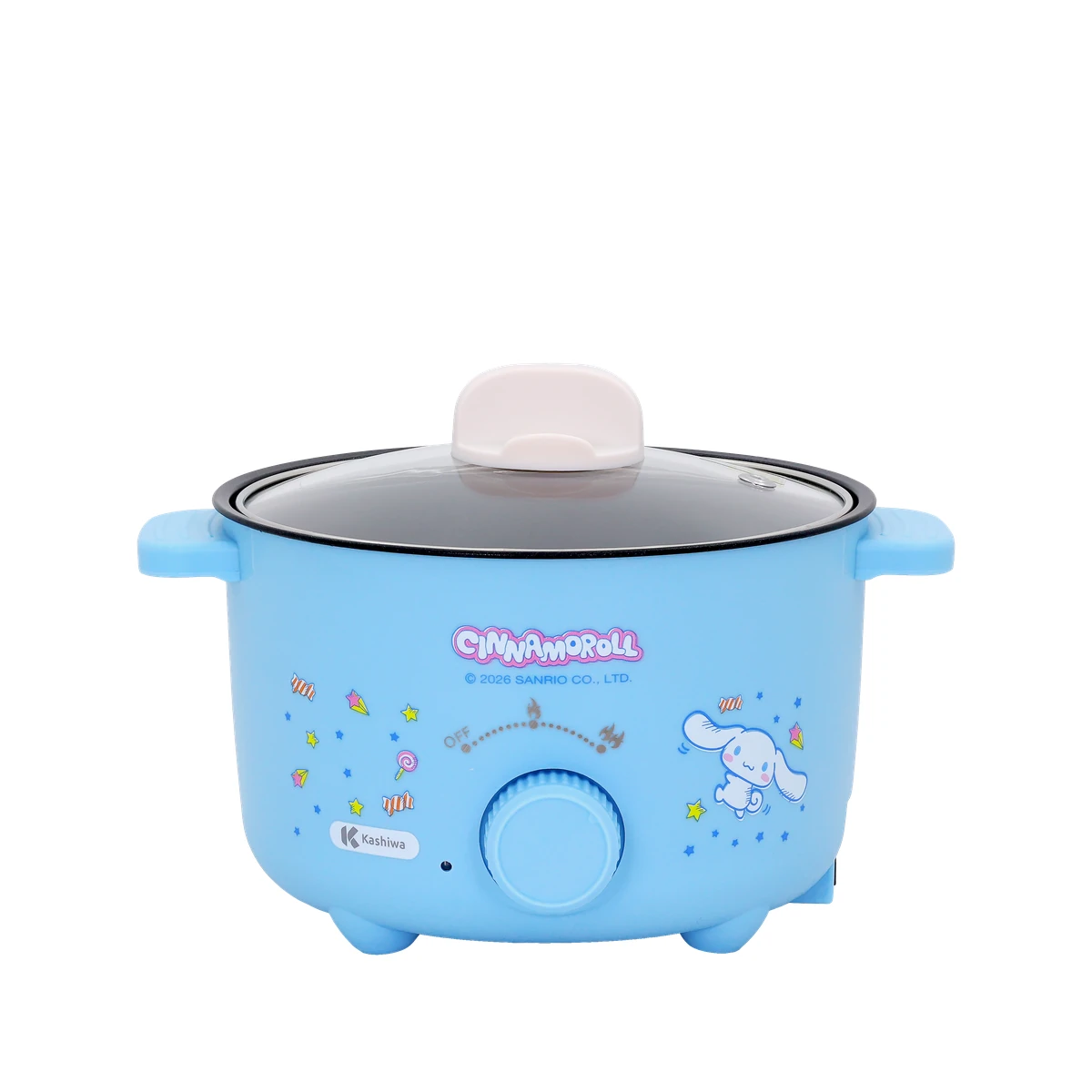 หม้อต้มไฟฟ้า Cinnamoroll KW-135 ปี 2026 มุมด้านหน้า