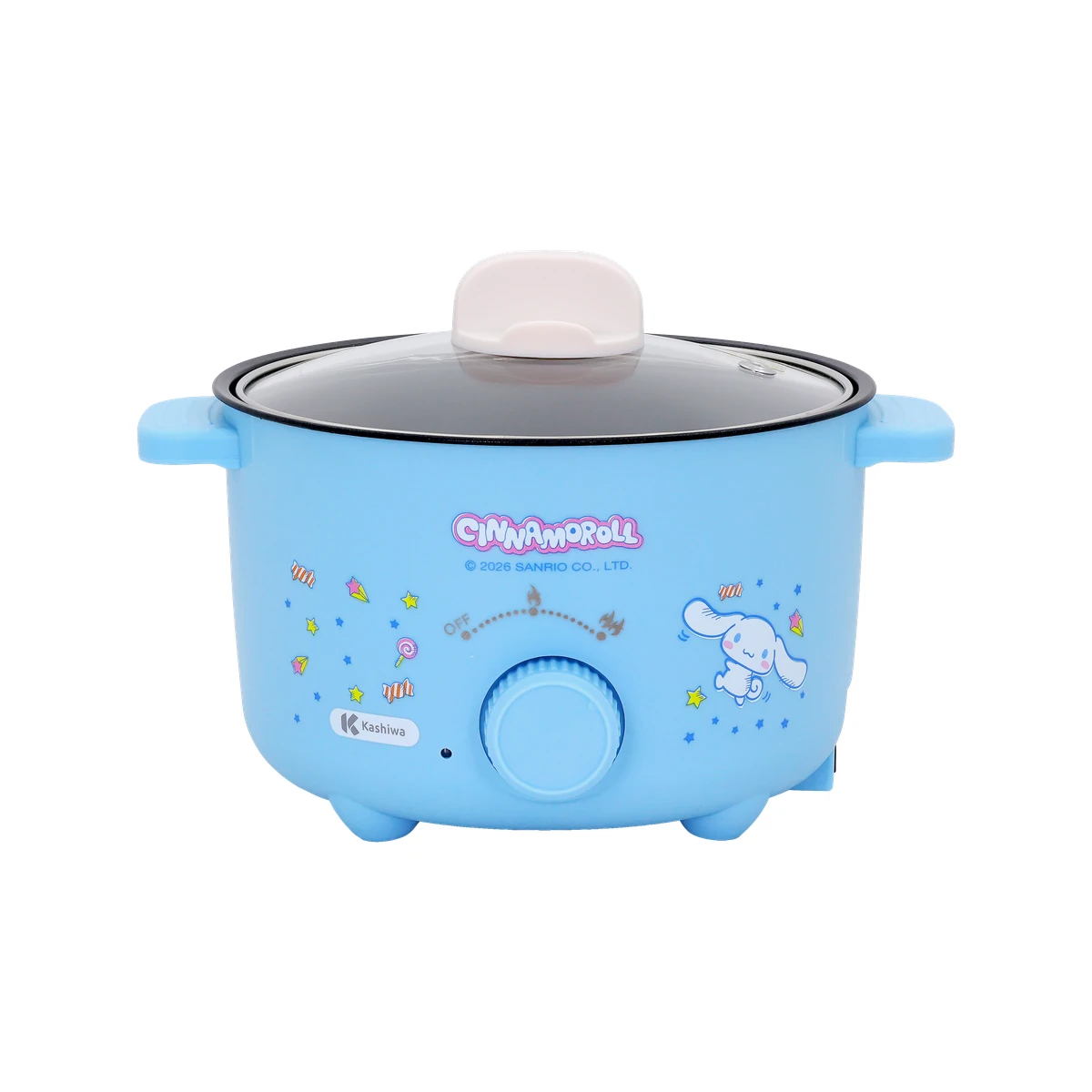หม้อต้มไฟฟ้า Cinnamoroll KW-135 ปี 2026 มุมด้านหน้า