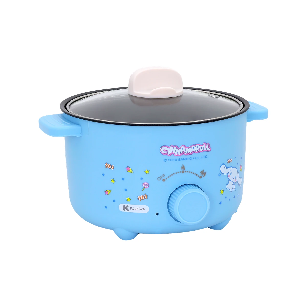 หม้อต้มไฟฟ้า Cinnamoroll KW-135 ปี 2026 ลวดลายด้านข้าง