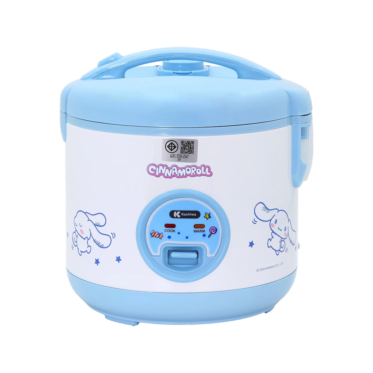 หม้อหุงข้าว Cinnamoroll RC-117-2026 มุมด้านหน้า